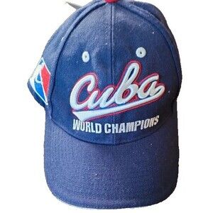 NWT Cuba National Baseball Team World Champions Hat Official Adjustable Cap